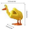 Cross-border New Products Middle Finger duck Statue Resin Crafts Ornaments duck you spoof Middle Finger Desktop Decoration