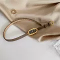 C23043 double gray leather gold black