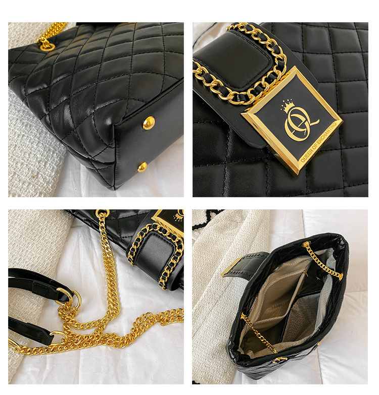 New Summer Live Broadcast Popular One-Shoulder Quilted Chain Large Capacity Simple Fashion Women's Bag 6 O1CN01pboAxy1Lhe4zeSyFG !!2214150501331 0 cib