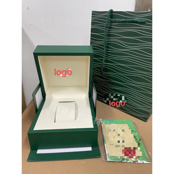 Watch Box Green Laolishi Watch Storage Box Packaging Box Leather Packaging Box Full Set Gift Box Gift Bag