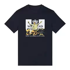 [European Size Cotton T-Shirt] Weekendofleogregorygrap Men's and Women's Round Neck Short-Sleeved Loose Fit