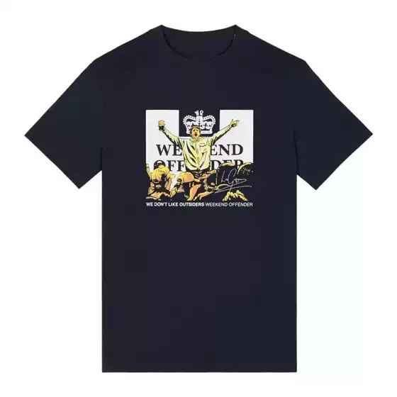 [European Size Cotton T-Shirt] Weekendofleogregorygrap Men's and Women's Round Neck Short-Sleeved Loose Fit