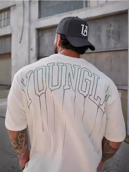 Foreign Trade Men's Summer Short-sleeved Men's Loose 240g T-shirt Men's Cotton Round Neck Casual Fitness Running Sports Short-sleeved Men