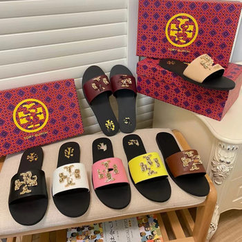 Tb European and American fashion rhinestone slippers women wear '2025 summer new leisure and comfortable foreign trade wholesale