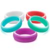 5.7mm Silicone Ring European and American Women's Jewelry Couple Ring Wedding Jewelry Sports Glitter Ring Ring