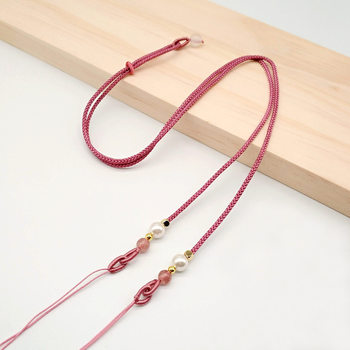 High-end jewelry women's sweater chain transfer beads across the sky beads lanyard necklace jade pearl crystal pendant rope