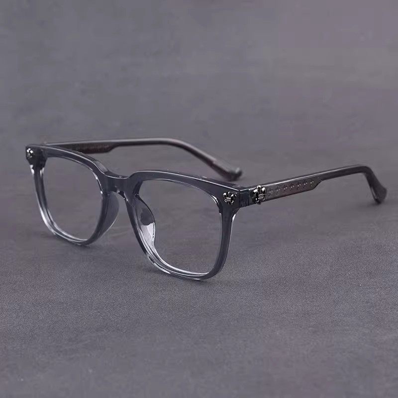 Korean Style Artistic All-match Glasses Frame Women's Internet Popular Big Face Retro Myopic Glasses Men's and Women's Handsome Black Frame Plain