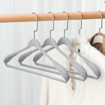Household Seamless Hanger Anti-lifting Bag Wide Shoulder Anti-slip Clothes Hanging Wardrobe Suit Coat Storage Clothes Support Hook