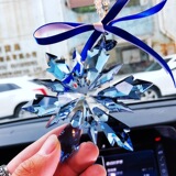 Автомобильные подвески, украшения для интерьера автомобиля, высококачественные хрустальные снежинки, автомобильные подвески, модели богинь, сетчатое красное украшение зеркала заднего вида автомобиля