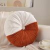 Ins Cream-Colored Cute Round Handmade Futon Cushion for Guesthouse Living Room Sofa, Girly Throw Pillow, Bay Window Cushion