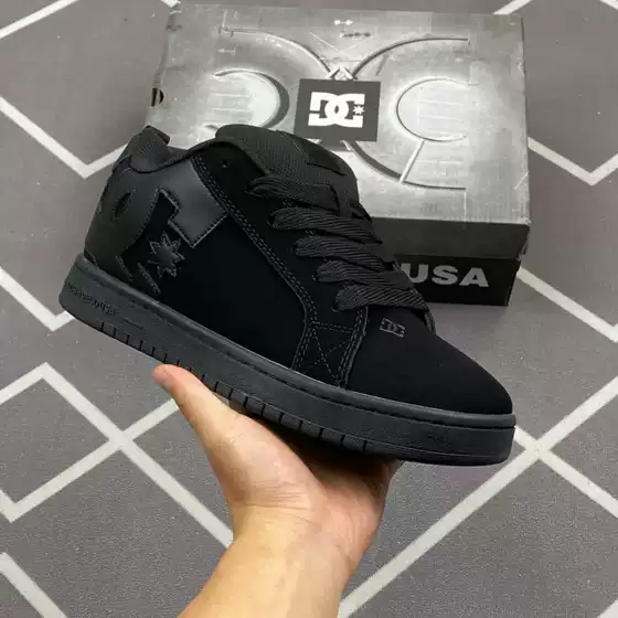 Cross-Border Dc Shoes Sneakers for Men and Women, European and American Style Export Large Size Casual Sports Shoes, Wide Version Cowhide Commuter Trendy Shoes