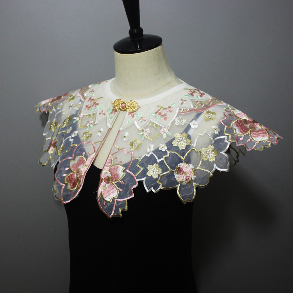 Cross-border Chinese style hanfu cloud shoulder adult children European color shawl fake collar