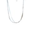 Broken Silver Ultra-Fine Necklace Accessible Luxury Niche Design Double Layer Fine Glitter Stacked Clavicle Chain Women's High-End Neck Necklace Accessories