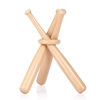 Cross-Border Spot Amazon Hot-Selling Mini Wooden Round Solid Wood Stick Plus Wooden Ring Can Be Used as a Logo Baseball Bat