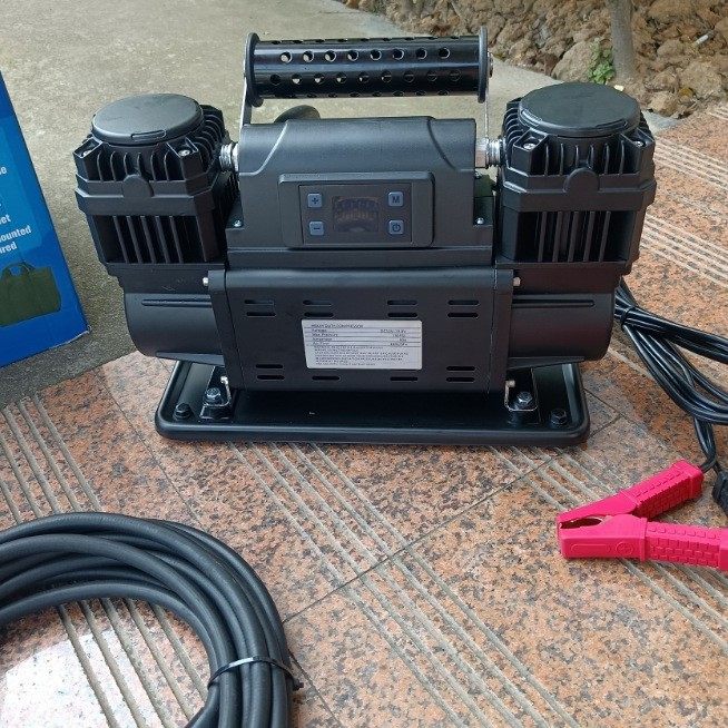 Vehicle-Mounted Air Pump Double-Cylinder 12V Full-Stop High-Voltage High-Power Car Tire Suv Desert Off-Road Air Pump