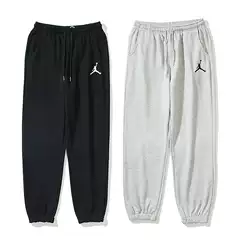 American High Street Fashion Brand Collaboration Aj Jumpman Basic Logo Sweatpants Casual Pants Joggers for Couples Men