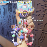 Подлинная цепочка для мобильного телефона Sanrio мультфильм Куломи брелок милый мультфильм KT cat вышитая бисером цепочка сумка кулон