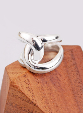 925银戒指古罗珠宝925纯银简约