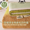 Cotton Sanding Four-piece Set Cotton Cotton 2025 New Autumn and Winter Bed Sheet Four-piece Set Bed Three-piece Set Thickened