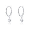 S999 Sterling Silver Earrings, Feminine Couple, Simple, Accessible Luxury, High-End Earrings, Niche Korean Style Ins Retro Earrings