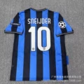 Inter Milan Jersey 09-10 Home #10 Sneijder with Champions League Patch
