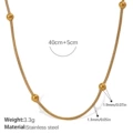 Xl567g1.3mm snake bone ball chain