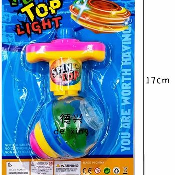 2 yuan wholesale toy gyro charged gyro rotating gyro two yuan supermarket light gyro