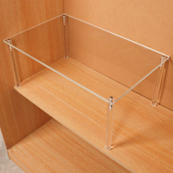 Acrylic Wardrobe Layered Partition Cabinet Shoe Cabinet Cabinet Storage Artifact Partition Board Desktop Storage Rack
