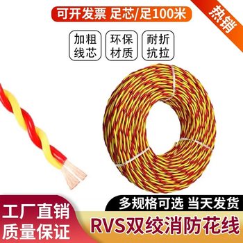 Household Wire RVS Fire Flower Wire Electric Vehicle Charging Wire Lamp Holder Twisted Pair 2-core 1.52.5 Square Power Cord