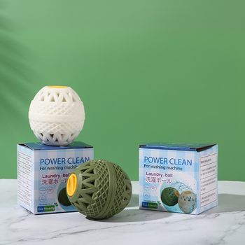 Laundry ball magic decontamination cleaning ball household TPR ceramic washing machine anti-winding can be opened for repeated use