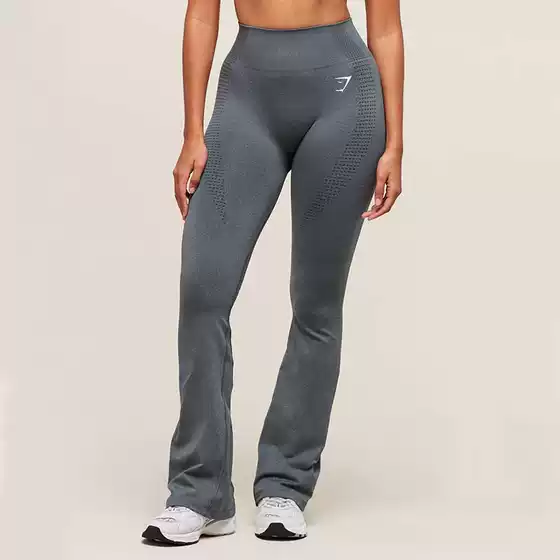 The same style Gymshark shark wide-leg pants, slimming yoga pants, quick-dry cool-feel flared pants for running and fitness training