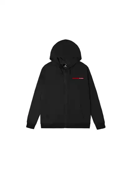 24 Cross-Border Autumn and Winter Hooded Cardigan Sweatshirt Long English Letter Print Loose Large Size Youth Zipper Top