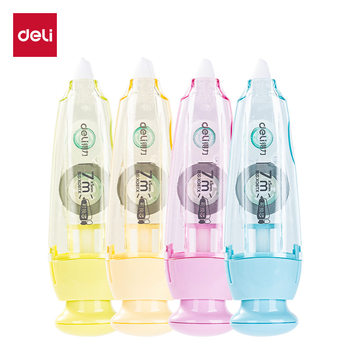 Deli X08 Retractable Correction Tape with Replaceable Core for Students, Correction Tape for Typo Correction, Correction Tape Replacement Core