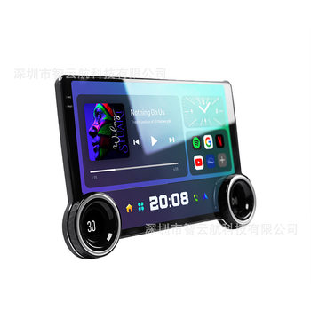 Android Universal Host Large Screen Navigation Dual Knobs 10inch Reversing Images Bluetooth Dvd Multimedia Machine Music Gps