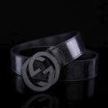 Glossy black buckle