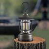 Explosive multifunctional retro camping USB rechargeable led tent outdoor lantern portable lamp emergency lighting camping lamp