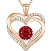 Amazon Cross-border European and American New Pendant Double-layer Necklace Infinite Love-shaped Diamond Eternal Heart Pendant Collarbone