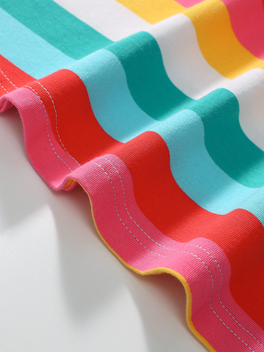 Summer Sleeveless Girls' Dress, Kids' Dress, New Striped Girls' Princess Dress