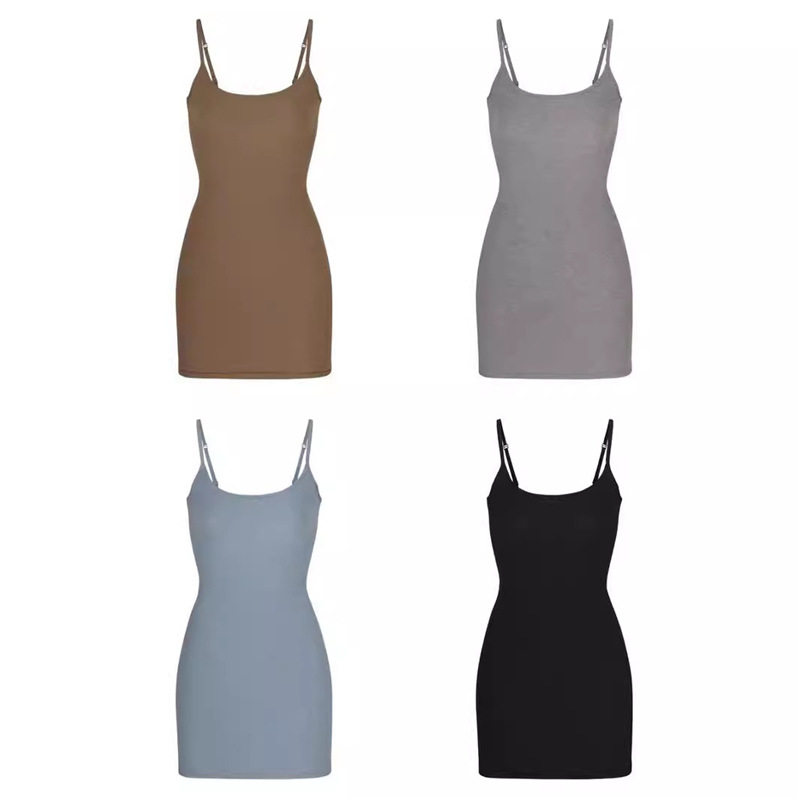 Kendall Jenner-Inspired Slim-Fit Spaghetti Strap Dress Sexy Sleeveless Kardashian-Style Bodycon Dress