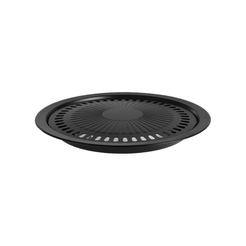 Stainless Steel Outdoor Korean Barbecue Plate Electric Ceramic Stove Light Wave Stove Cassette Stove Supporting Commercial Barbecue Takeaway Grill Pan