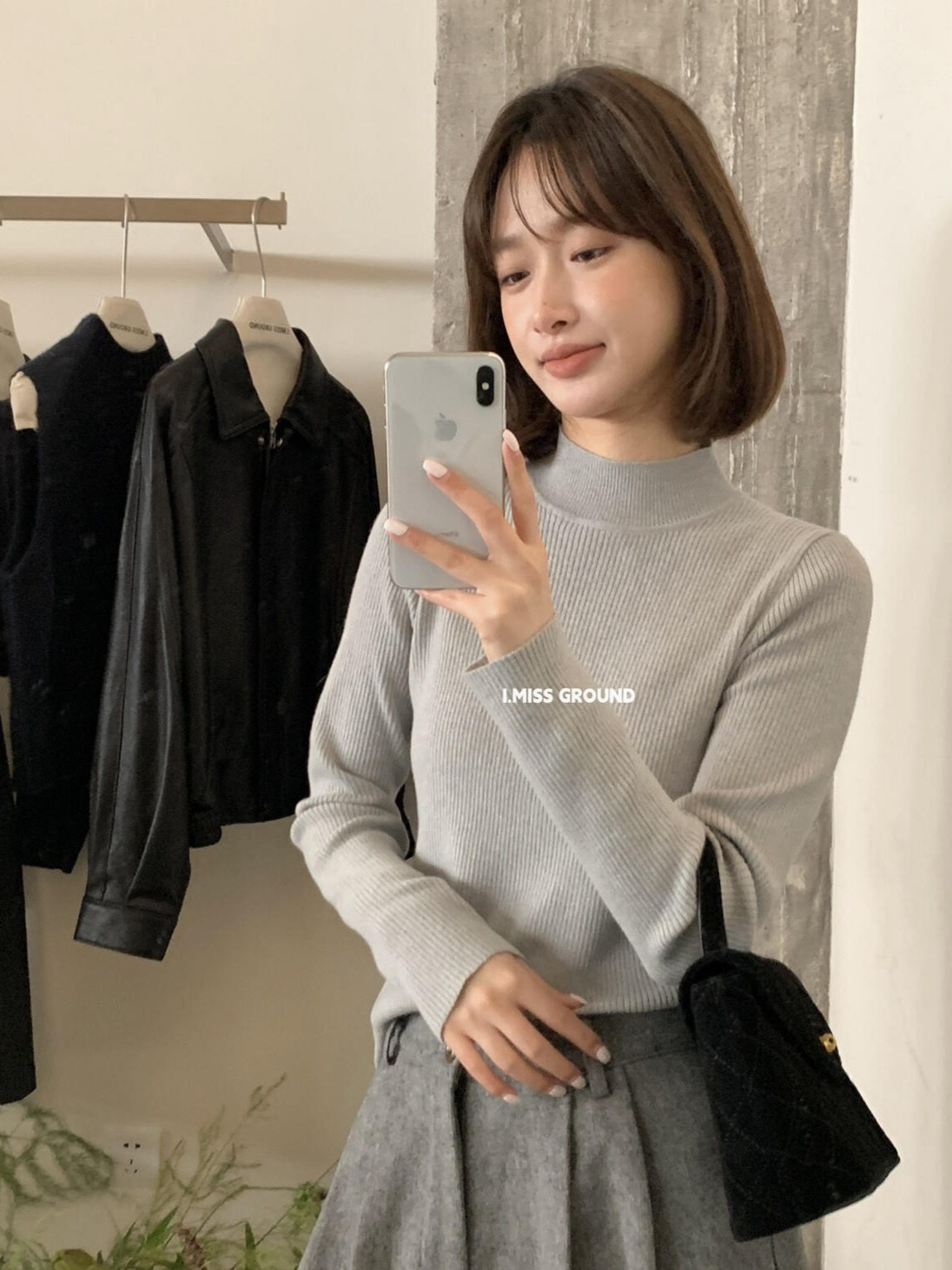Imiss Autumn Korean Minimalist Style Basic Versatile Slimming Half Turtleneck Knitted Sweater for Women H01233