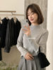 Imiss Autumn Korean Minimalist Style Basic Versatile Slimming Half Turtleneck Knitted Sweater for Women H01233