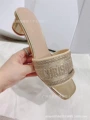 Gold diamond round heel 4cm