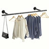Cross-Border New Style Splicable Clothes Drying Rod Balcony Top-Mounted Hanging Fixed Clothes Drying Rod Black and White Rust Steel Clothes Drying Rod