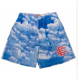 Beach shorts summer men's mesh casual shorts, classic sports, basketball, quick dry beach shorts