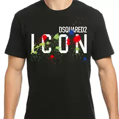 Official Same Style Cross-border T-shirt Unisex Versatile Letter Print Pattern Summer Fashion Slim Fit Top