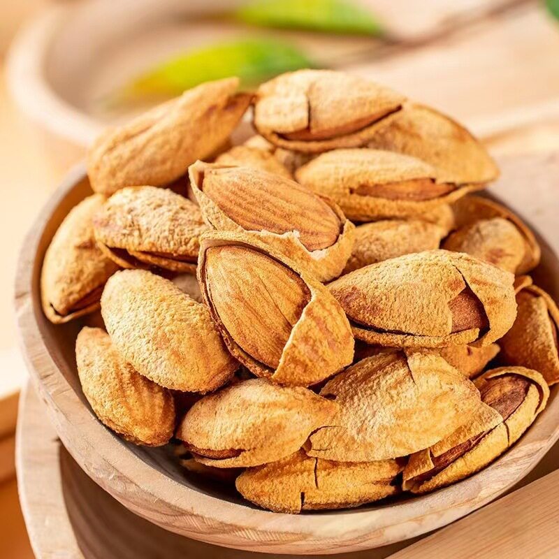 Original Almond Nuts with Thin Skin, Roasted, Large Kernels, Thin-Skinned Snacks, Dried Goods, Almonds