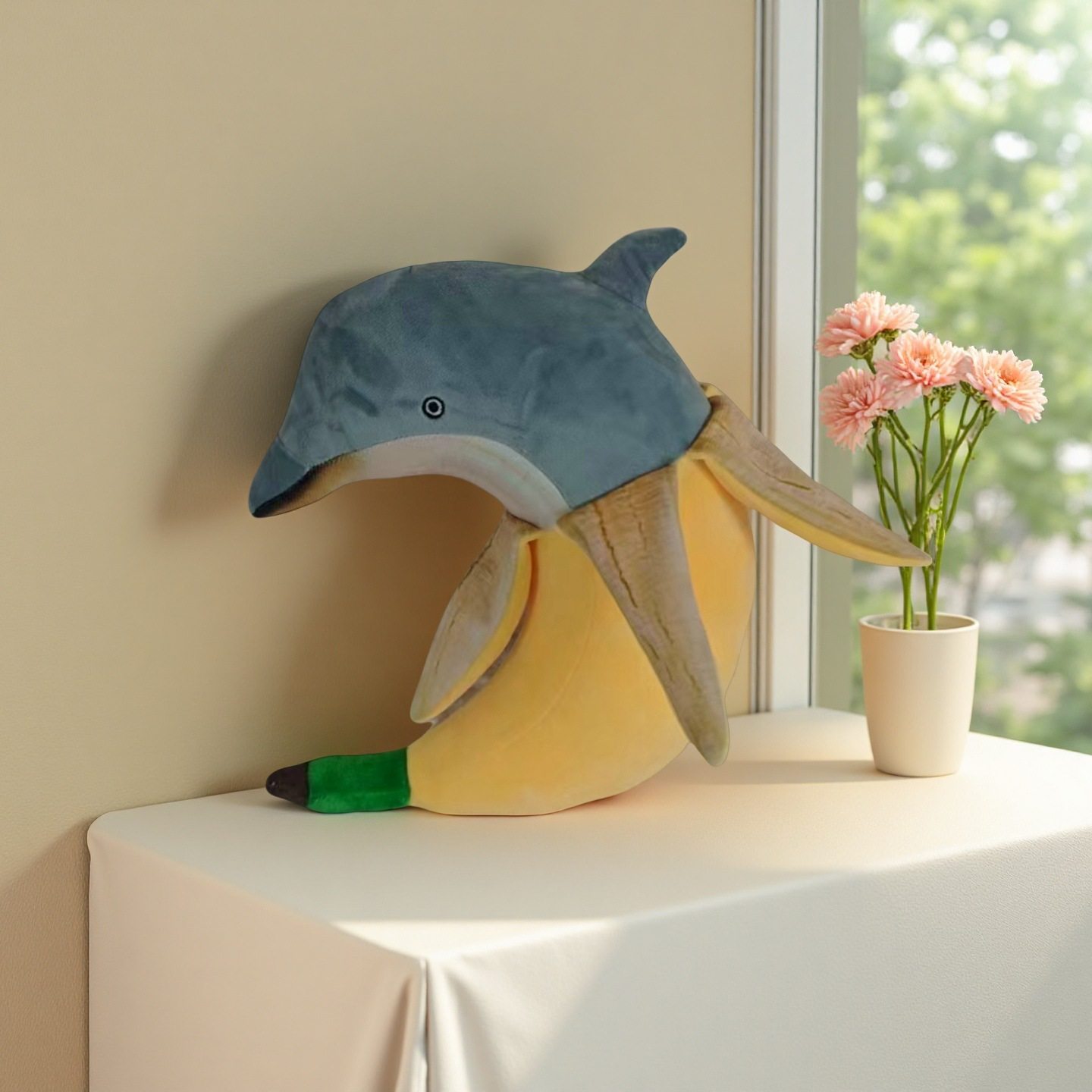 跨境新品tung tung tung sahur 鲨鱼山海经恶搞毛绒玩具娃娃公仔