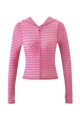 Pink striped jacket