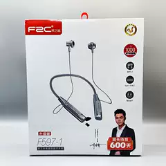 F597 Hanging Neck Bluetooth Headset Ultra-Long Standby E-Sports Sports Digital Display Card-Pluggable Wireless Sports Bluetooth Headset